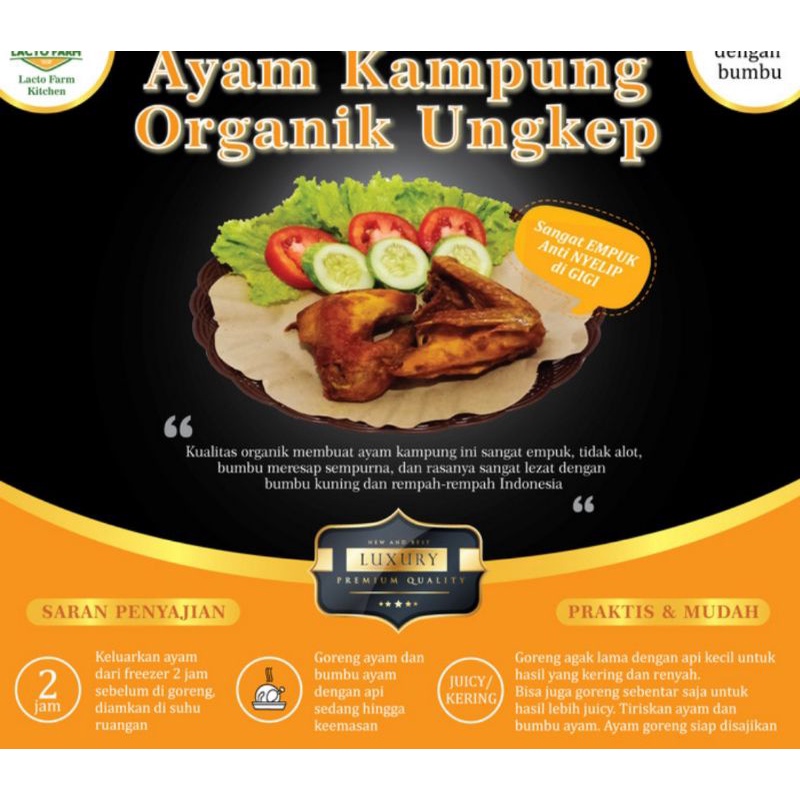 

Ayam kampung Ungkep organik lactofarm