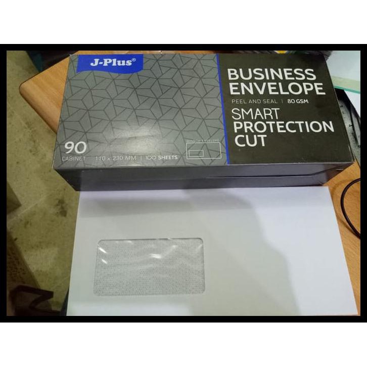 

Produk Unggulan Gosend!! Amplop Putih Jendela Kiri / Amplop Window No.90 Jplus Biru