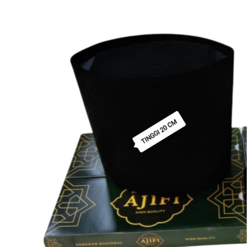 PECI SONGKOK HITAM TINGGI 15CM, 20 Cm, 25CM