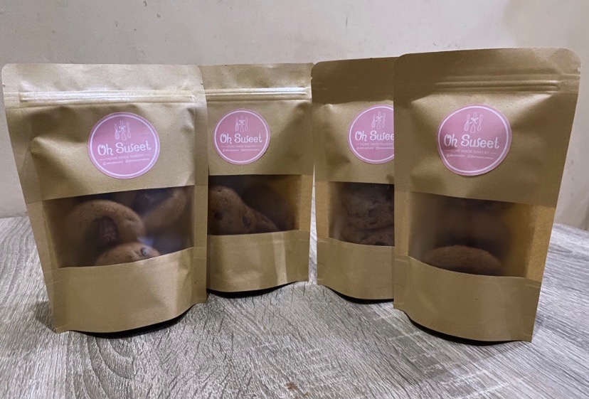 Standing Pouch Kraft Window 14x20 Zipper