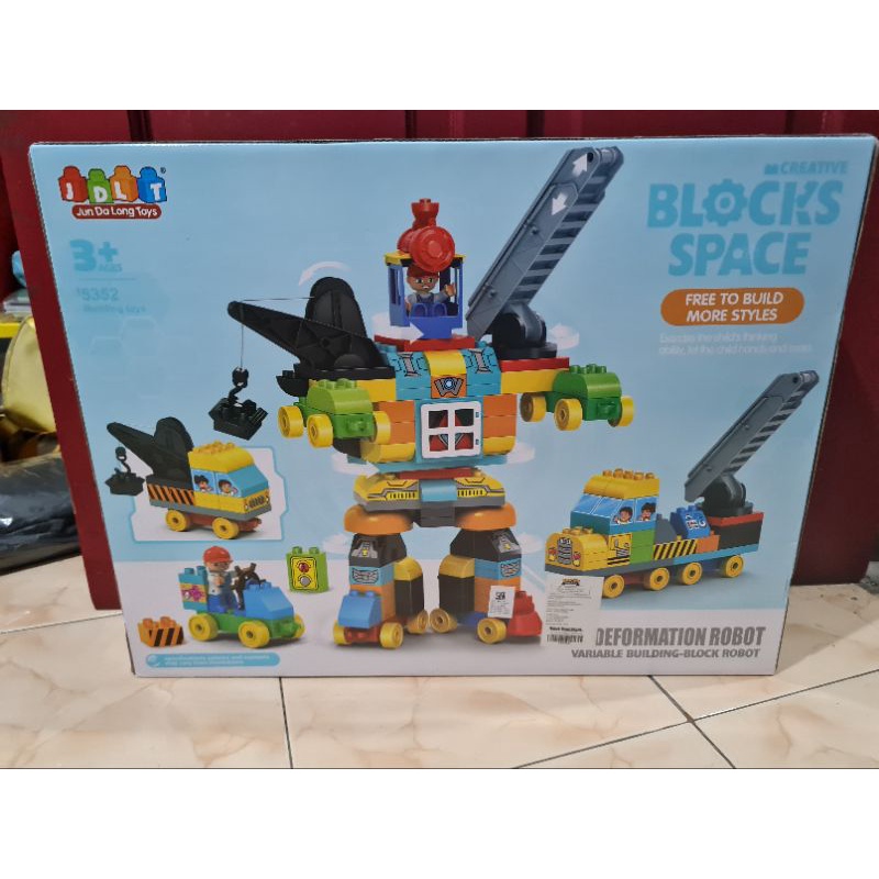 JDLT blocks space deformation robot 132pcs variable building block robot 5352