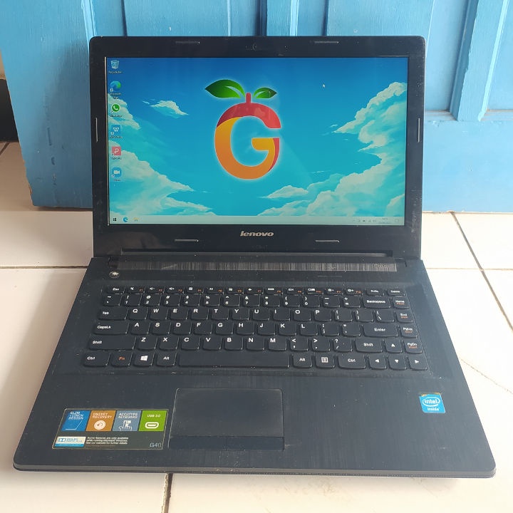 Lenovo G40-70 Hitam Intel Celeron 2957U RAM 4GB SSD 120GB Windows 10 Bluetooth Laptop Second