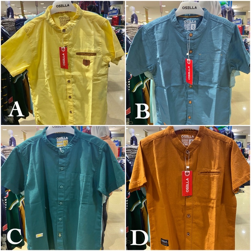 Baju koko/kemeja anak laki-laki Osella kids (4-14th)