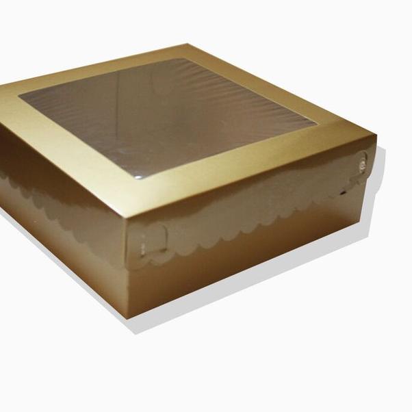 ☻ Dus Kue Emas 20 x 20 x 8 ۝