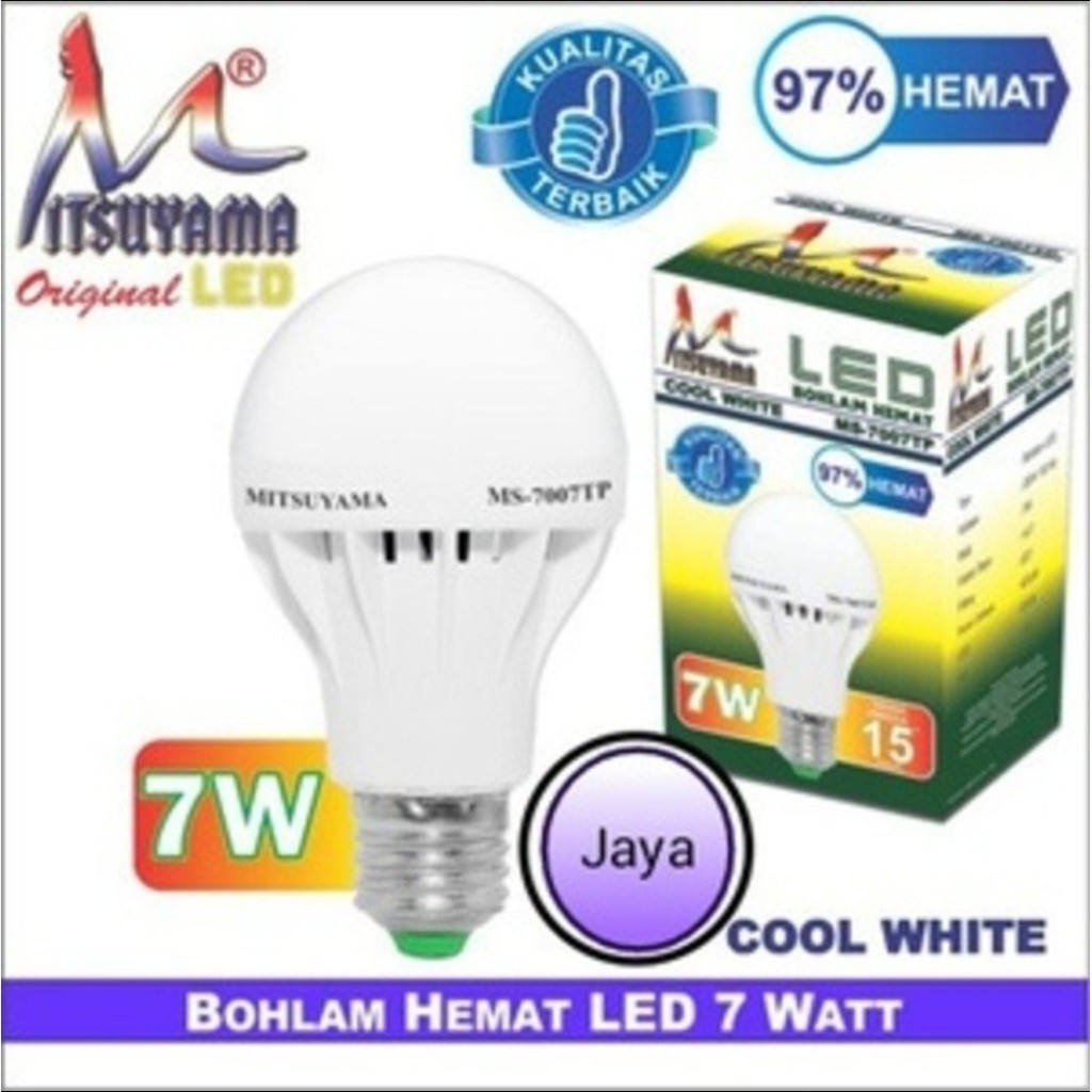 Lampu Bohlam Mitsuyama 7007 Tp 3-7Watt/ Lampu Bohlam / Lampu Led