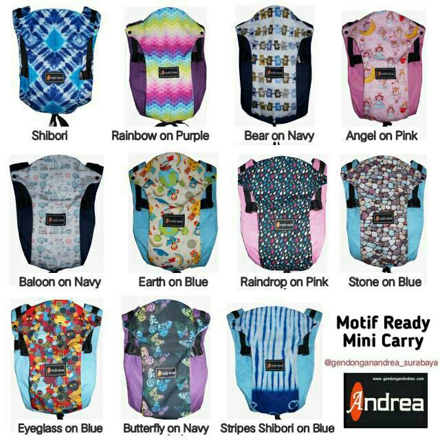 Andrea - Gendongan Andrea Super Mini / Mini Baby Carrier