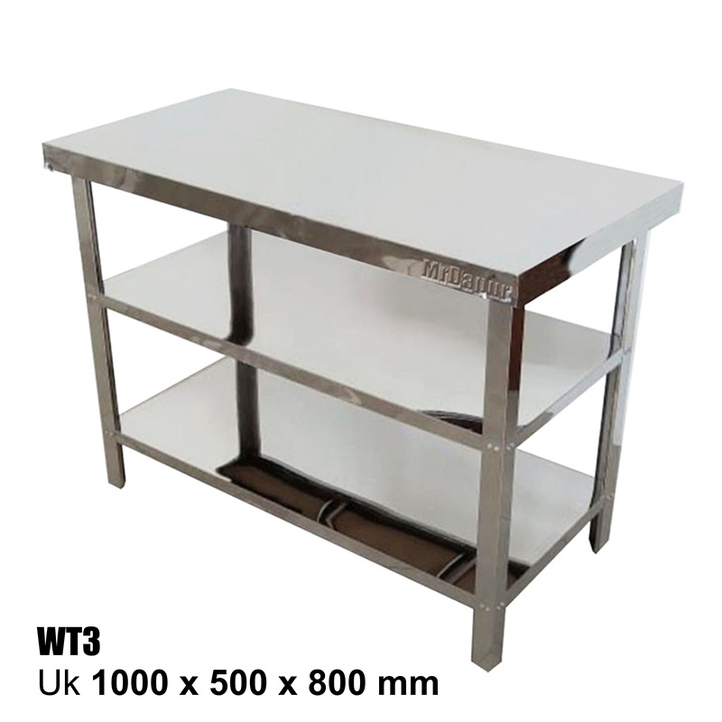 Meja Stainless Steel MrDapur WT 3 MEJA DAPUR MURAH SURABAYA