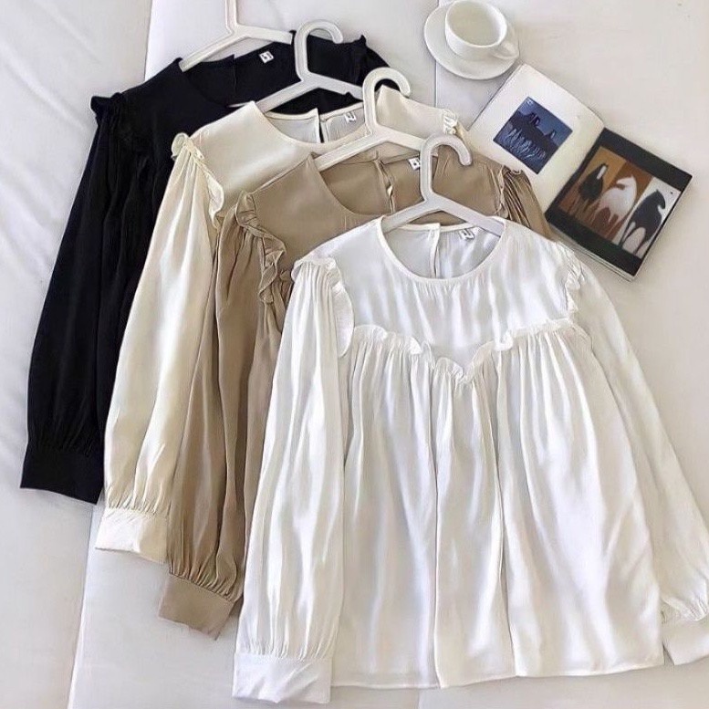 KEMEJA BLOUSE ANAK USIA 7-10 TAHUN / ATASAN ANAK TERBARU / BLOUSE ANAK KRINGKLE