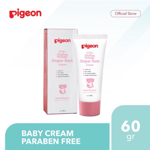 Pigeon Baby Cream Diaper Rash 60gr / Cream Ruam Popok Bayi