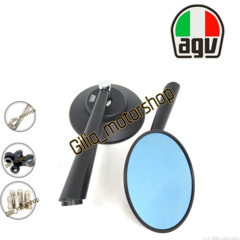 Spion AGV Jokowi Spion Classic Bulat Spion Circuit Bulat Classic Retro Full CNC Universal