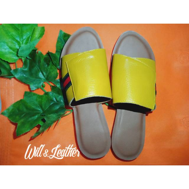 SANDAL KULIT WANITA - SANDAL MODEL PAPIRUT DARI KULIT
