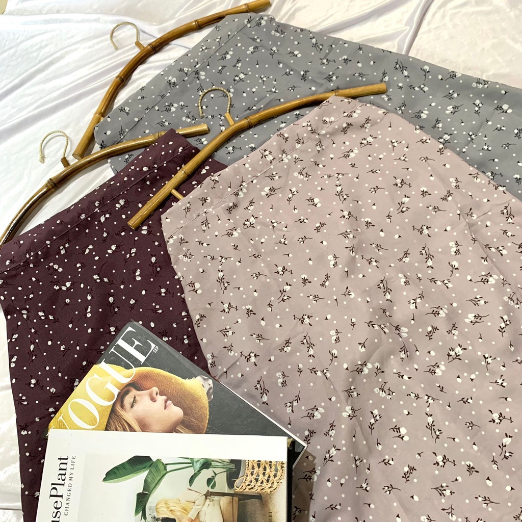 HOT SAKURA PATTERN SKIRT FLORAL SKIRT / ROK MOTIF KOREAN SKIRT / ROK MOTIF VINTAGE / ROK BUNGA rok