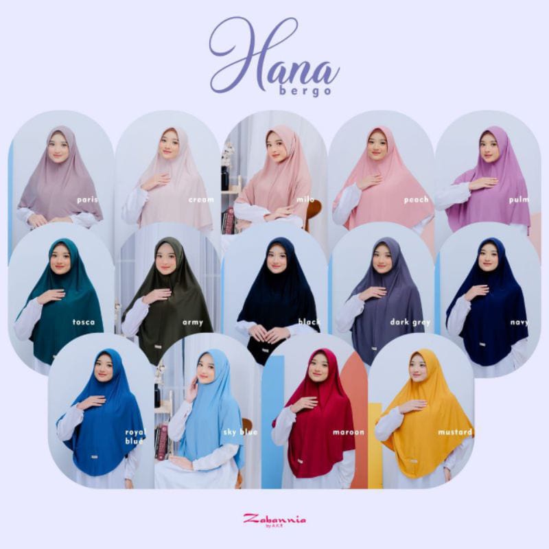HIJAB DEWASA HANA BY ZABANIA