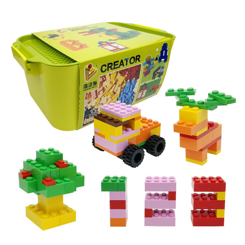 Mainan Anak PANLOS BRICK CREATOR Balok Susun Building Kit Designer 500 pcs