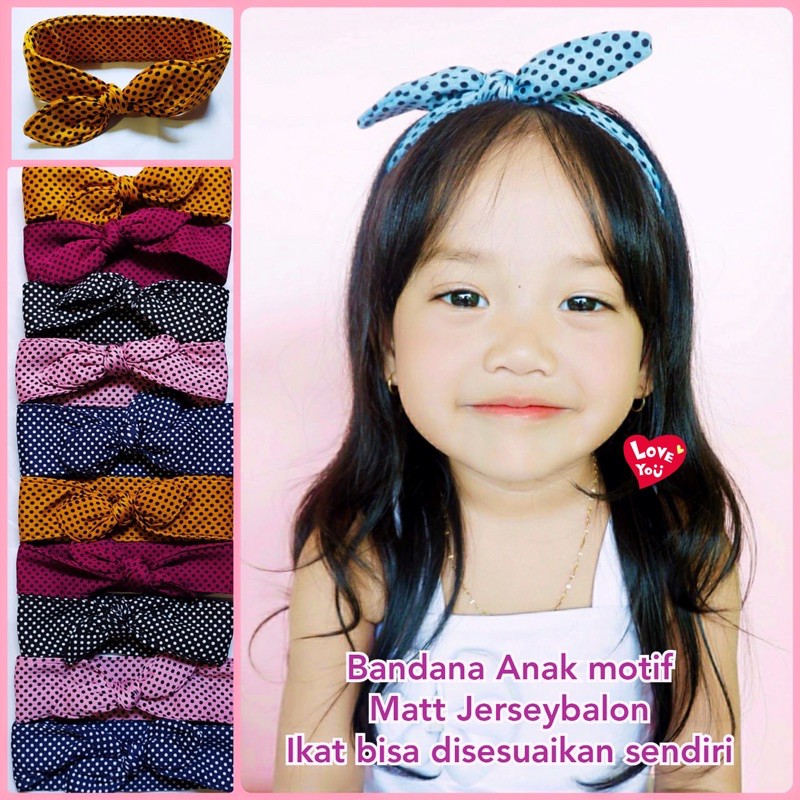 [COD] ECER / GROSIR BANDANA ANAK LC02