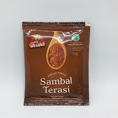 

Dua Belibis Sambal Terasi Sachet 15gr 1 Pack isi 10pcs