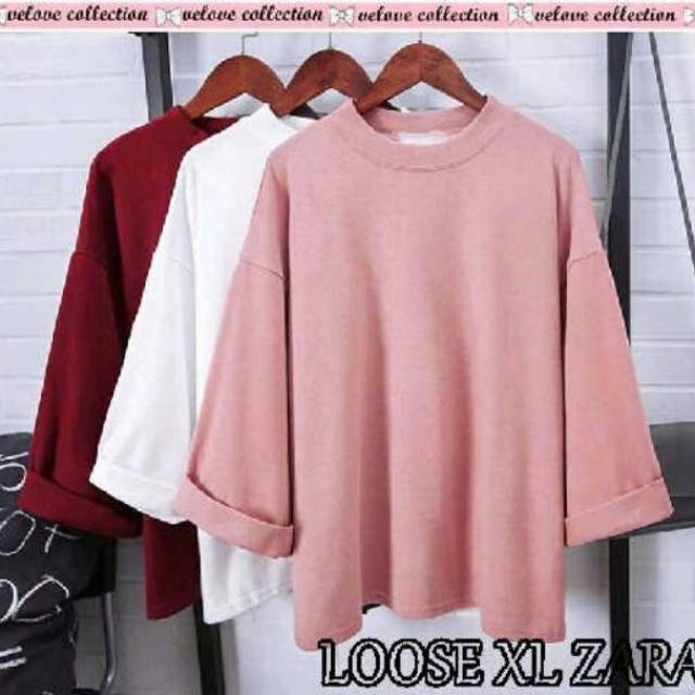blouse loose zara jumbo bigsize