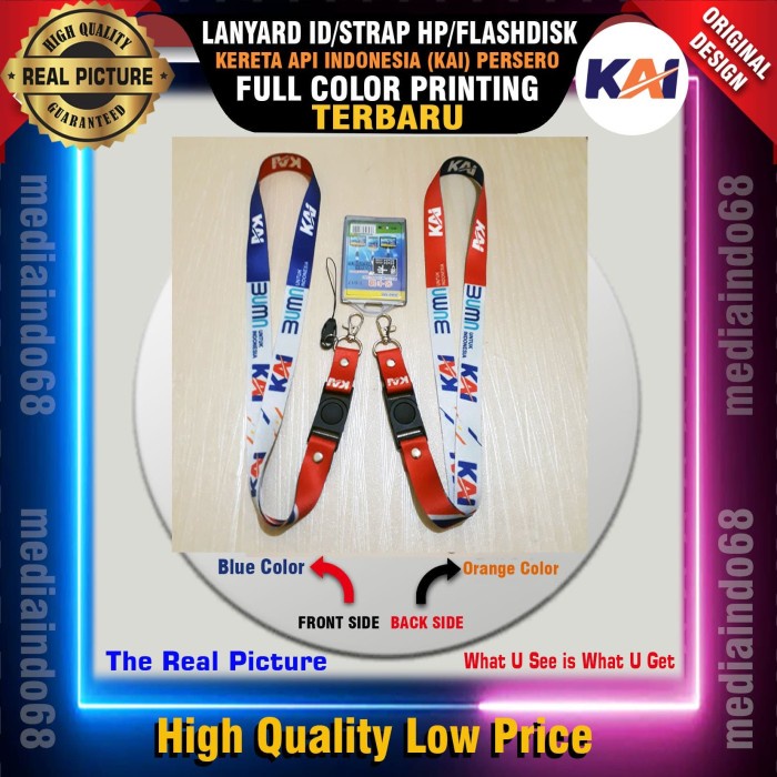 

Star Lanyard Id Card-Strap Hp-Flashdisk-Kereta Api(Kia) Bagus