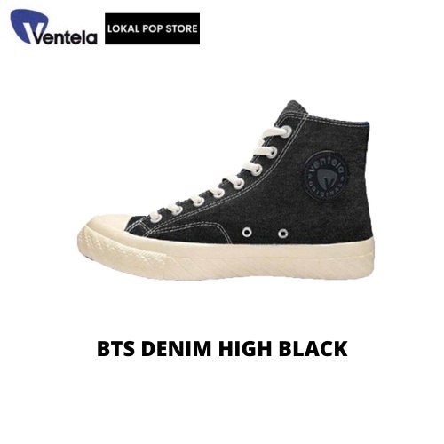 Ventela BTS 80 High Denim Black -  Ventela Shoes Original