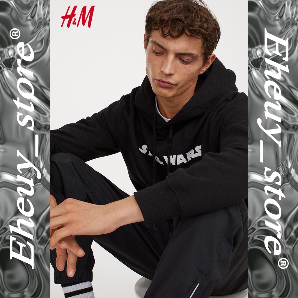 HOODIE H&amp;M STARWARS babyyoda Hoodie starwars hitam hoodie starwars h&amp;m hoodie starwars