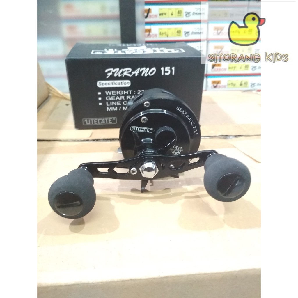 [Promo] Reel OH Over Head Utecate Furano 151 14+1 BB Hitam
