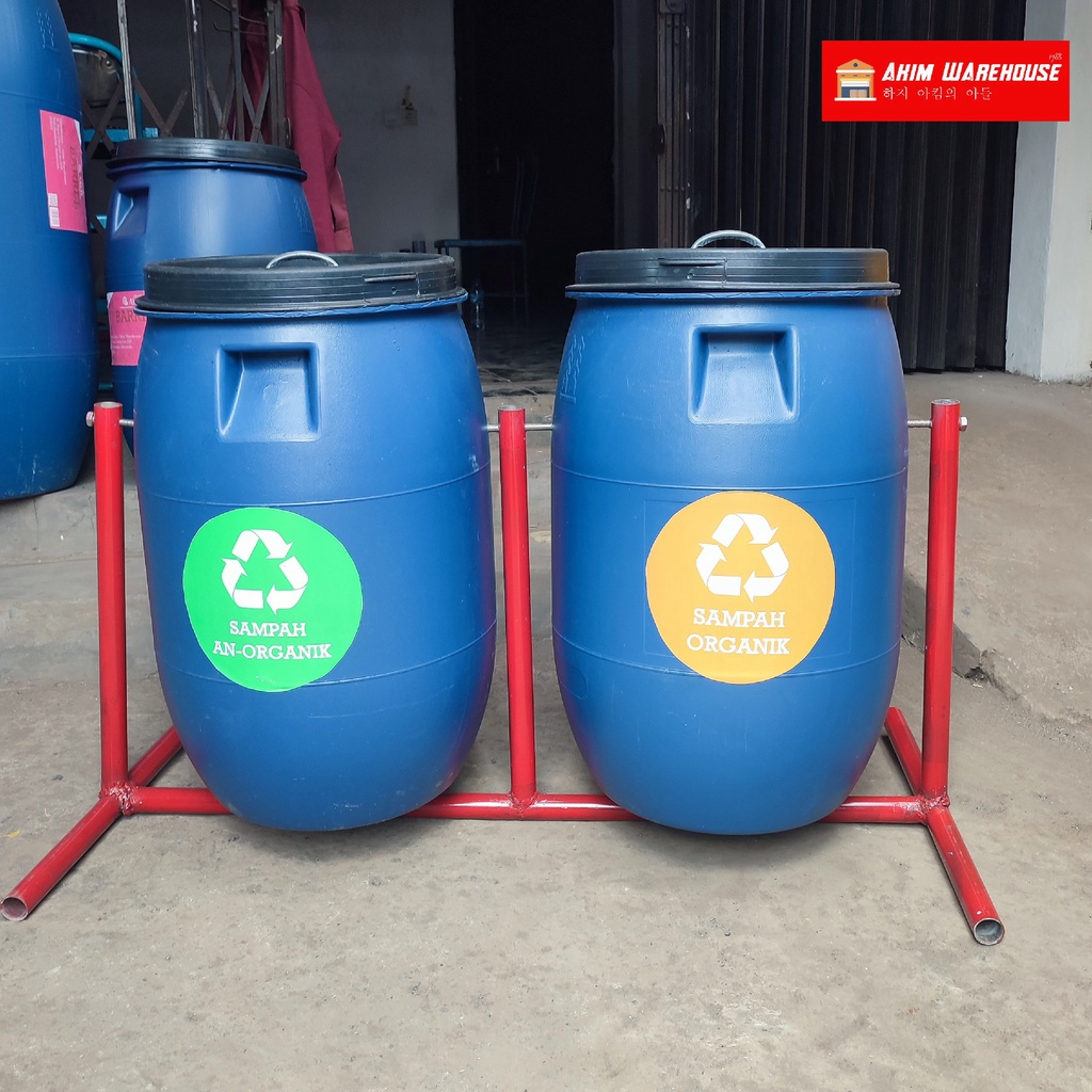 Jual Tong Sampah Daur Ulang Organik Anorganik Taman Tempat Wisata 120 L ...
