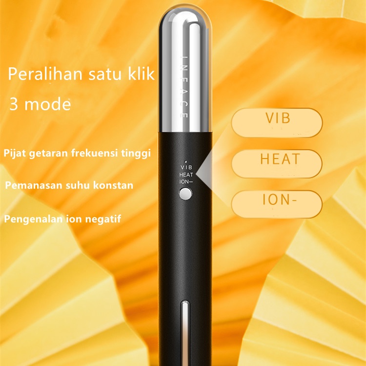 inFace Asli Untuk Menghilangkan Kantung Mata Radiofrequency Masagger Ion Negatif Eye Perangkat Kecantikan Alat Anti Dark Circle Vibrator Anti Kerut Dark Circle Removel Pengencang Kulit Wajah Memudar Lingkaran Hitam Anti Kerut Penuaan Bibir Leher