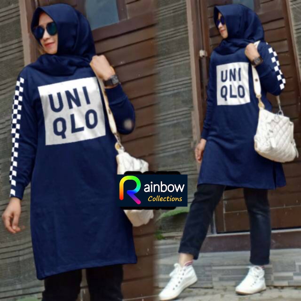 TUNIK UNI - BAHAN BABY TERRY TEBAL DAN HALUS