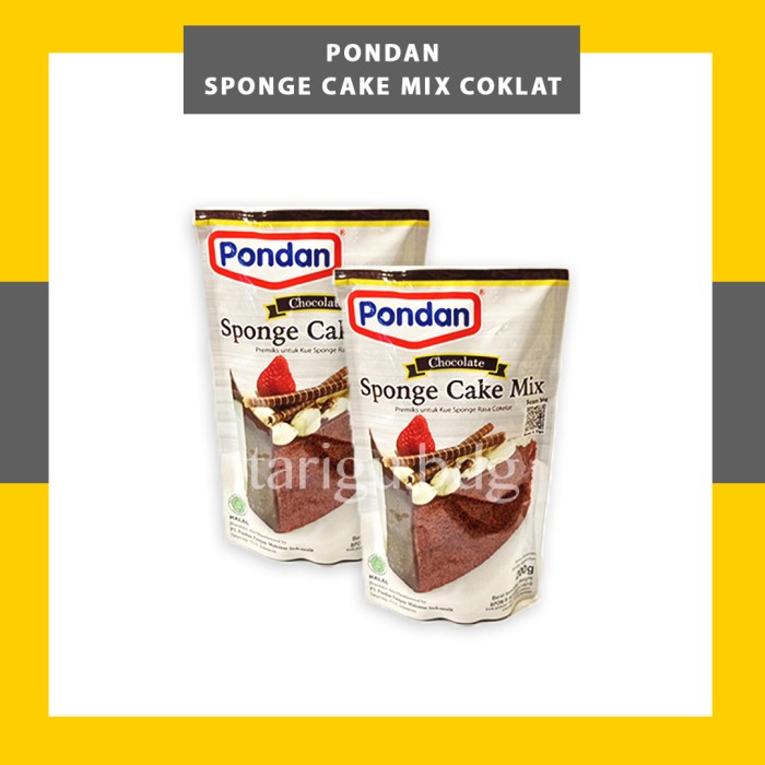 

TERBARU SPONGE CAKE MIX PONDAN 200GR - TEPUNG PREMIKS KUE SPONGE COKLAT VANILA - CHOCO SPONGE
