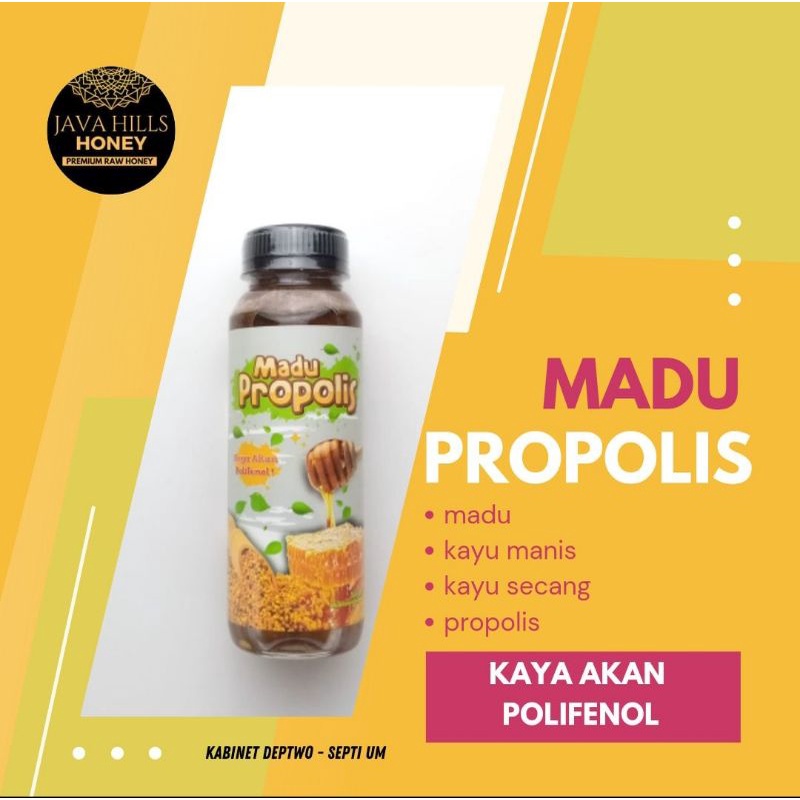 

Madu Murni Madu mentah tanpa campuran by Java Hills Madu Propolis hanya campuran herbal tanpa pemanis buatan /glukosa