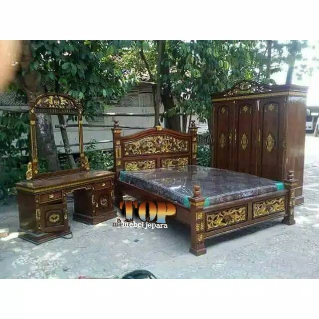 set tempat tidur rahwana,top,mebel jepara,furniture