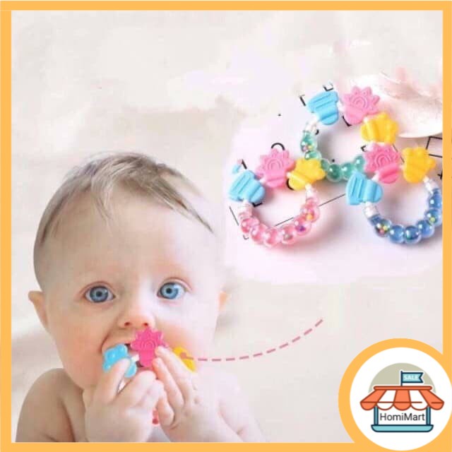 Teether Bayi kerincingan Bulat / Gigitan Bayi Rattle Gigitan Bayi