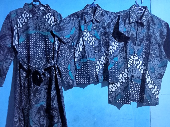 [cod] Batik Couple Keluarga Sania Ruffle Ori Ndoro Jowi Dnt Dimensi Abu