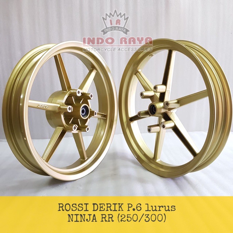 Velg pelek velek racing rossi ninja rr palang 6 lurus set 250-300