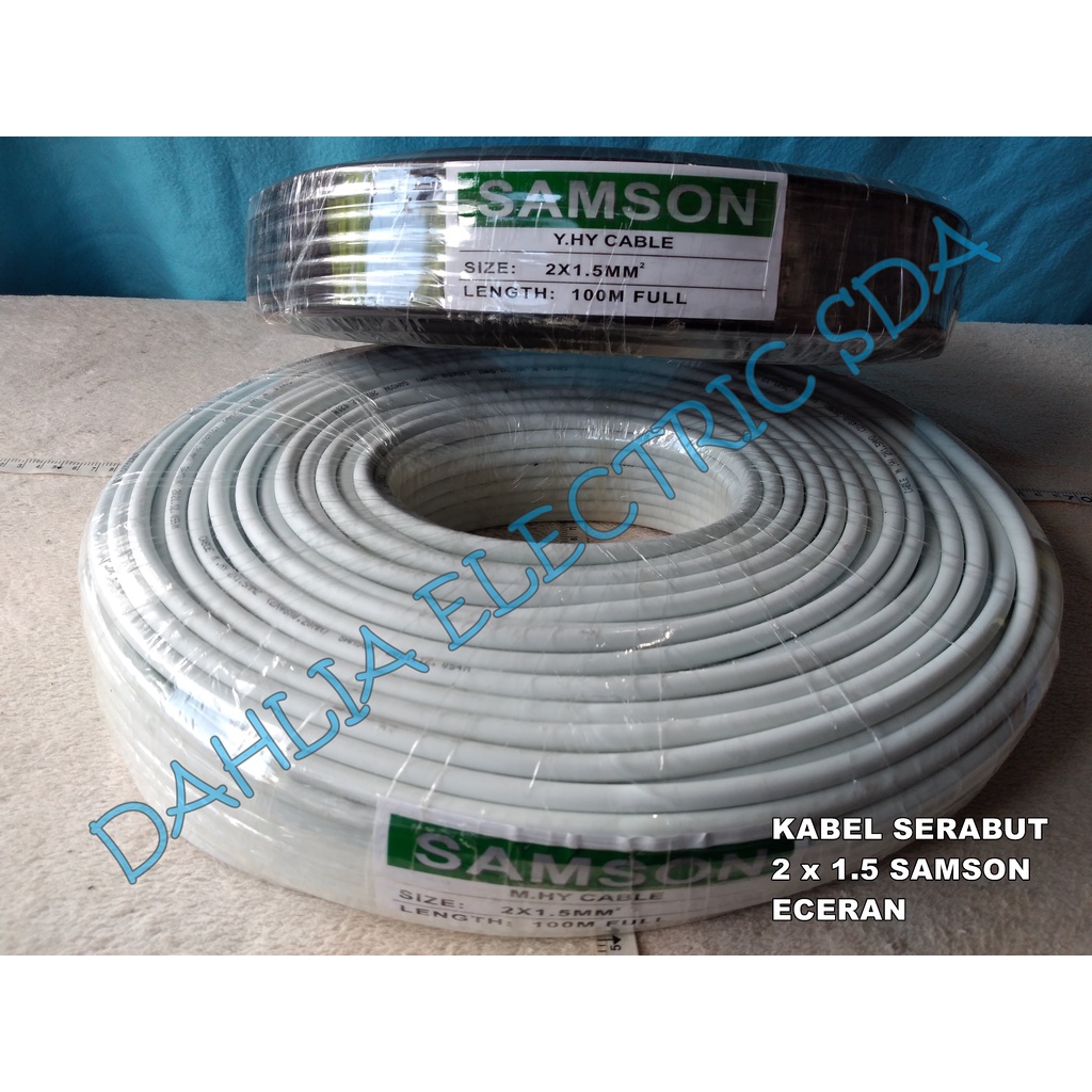 KABEL SERABUT 2X1,5 SAMSON ECERAN HITAM