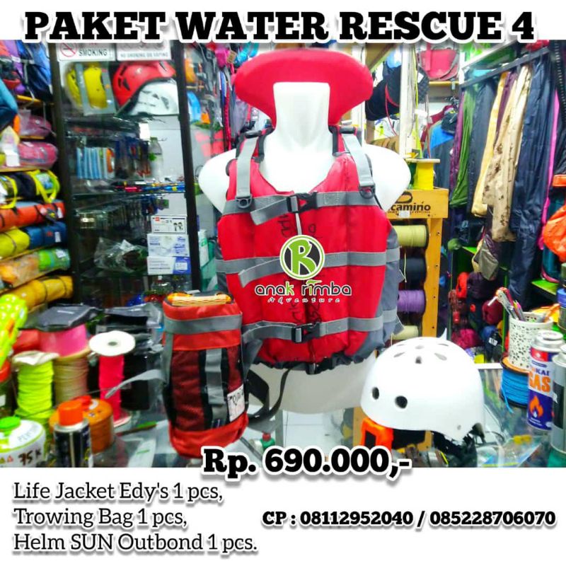PAKET WATER RESCUE 4, PERLENGKAPAN SAR AIR. PERALATAN SAFETY