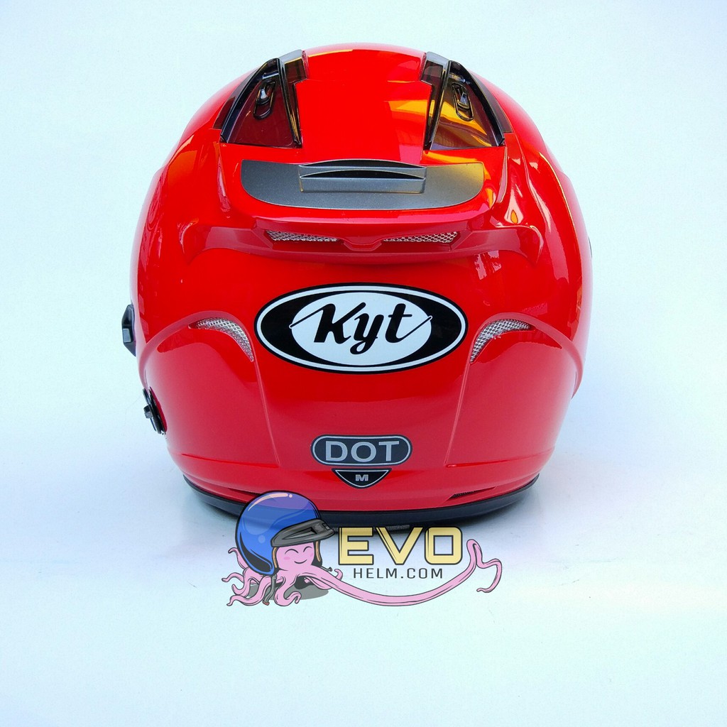 KYT GALAXY_SOLID FIRE RED (DOUBEL VISOR)