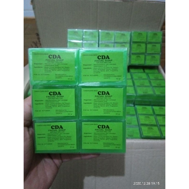 Sabun CDA /sabun cream AQ UV whitening saop / BPOM ORI