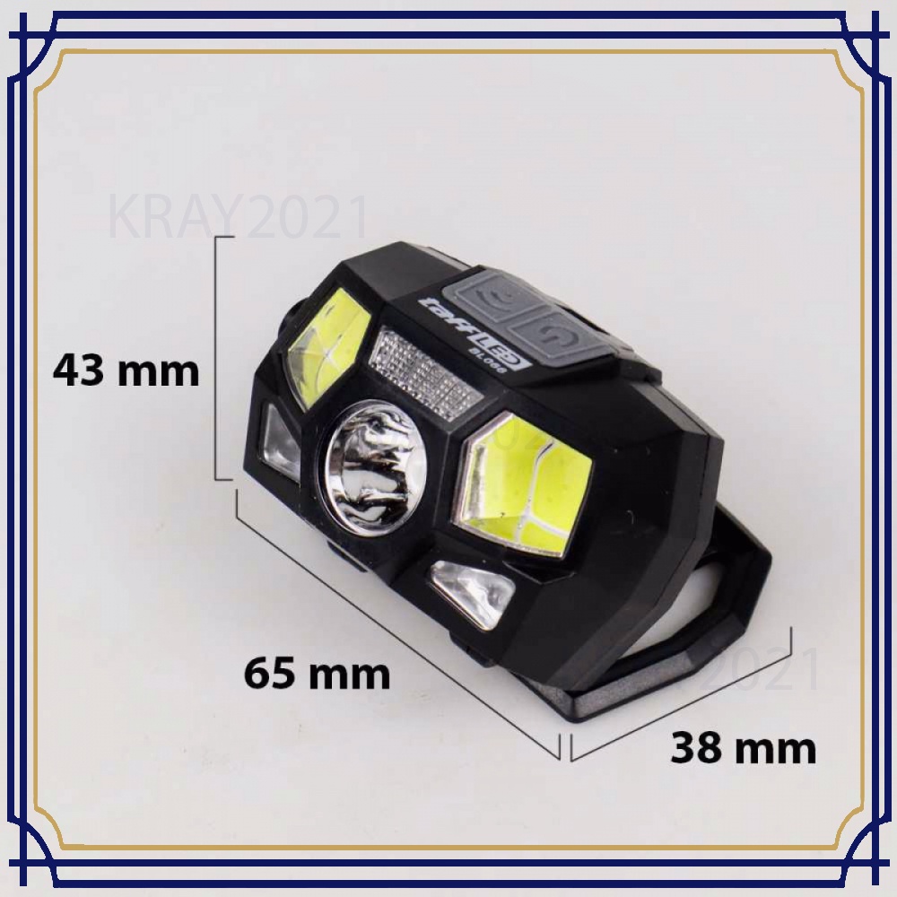 TaffLED Headlamp Rechargeable USB Motion XPE+COB 10000 Lumens BL066