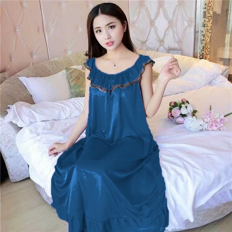 BEFAST - ZEC OOTD Wanita Dress ESHA / 136 Lingerie Dress Renda / DRESS LINGERIE / PAKAIAN WANITA / Baju Tidur Wanita Trendy / Terlaris / Terbaru 2022 / Dress Polos / Dress Bahan Satin / Dress Nyaman Untuk Tidur / Termurah