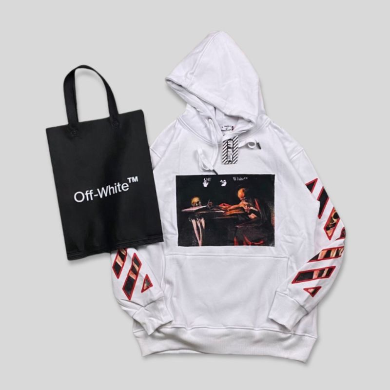 HOODIE OFF WHITE | JAKET OFF WHITE | SWEATER HOODIE OFF WHITE FULL TAG PREMIUM