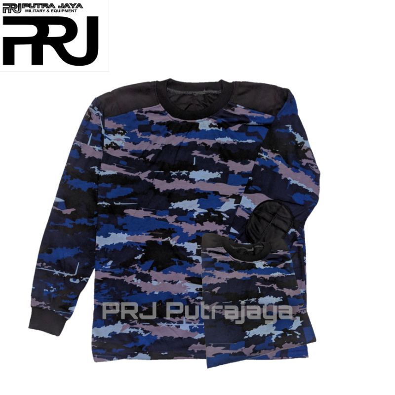 Kaos Lengan Panjang Loreng AU / Kaos Panjang Loreng AU / Kaos Decker Loreng AU