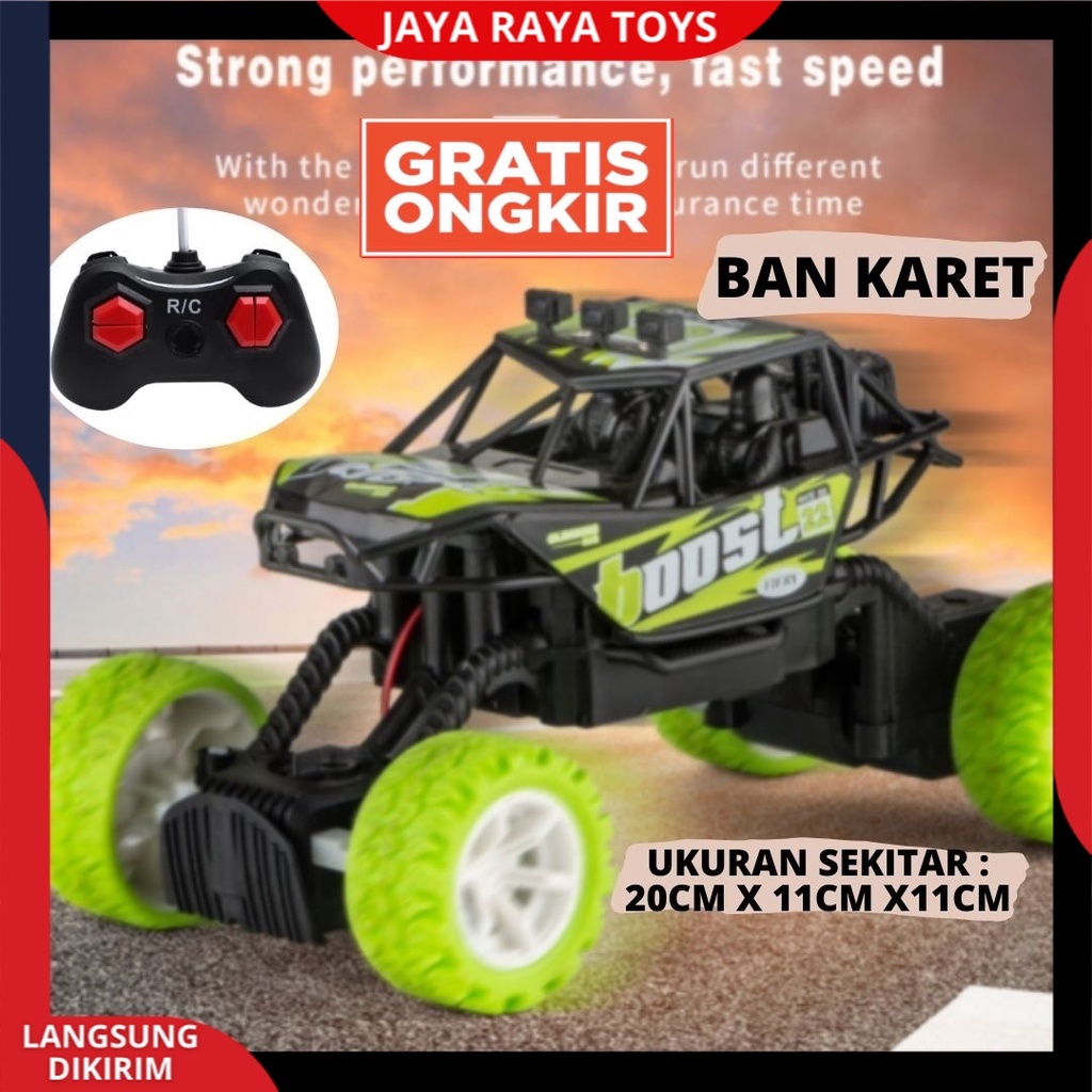 Mainan Mobil Remote Control Offroad Drift Boost Monster Ban Karet top Speed Rc Rock Crawler New