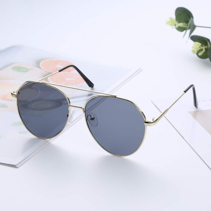 Kacamata Fashion Pria&Wanita Lensa Bulat Fashion Korean Unisex Varian Warna Import-Ka-47 C6 Hitam