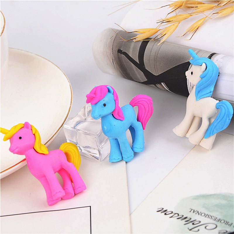 

PROMO SEKOTAK ( 36 PCS ) Penghapus Hapusan Pensil Kreatif Model Kuda Unicorn / Eraser Unicorn