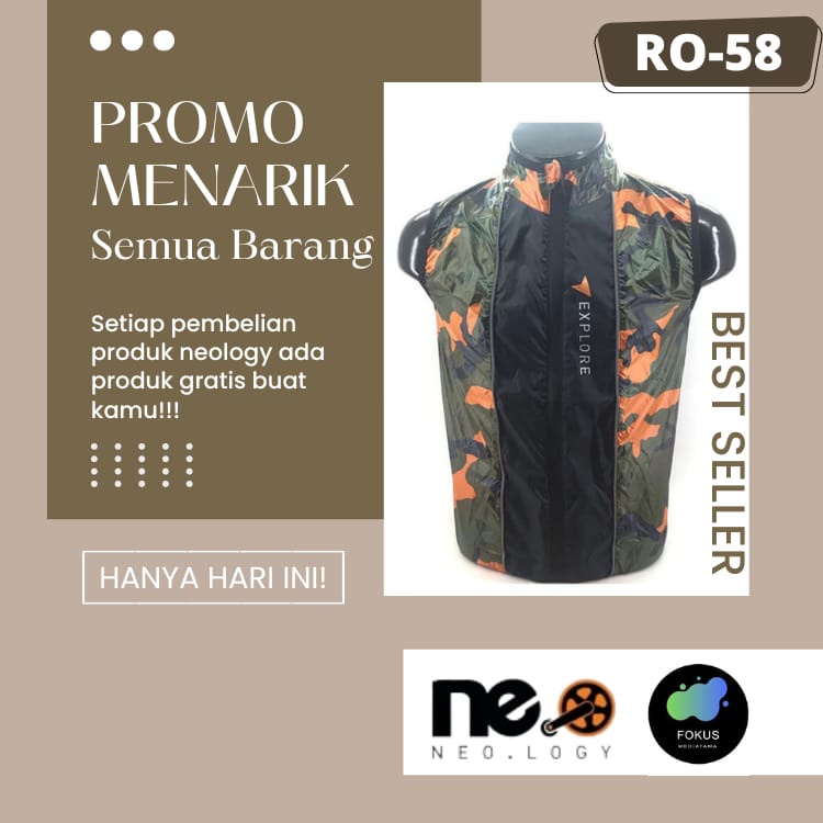 Rompi Olahraga Sepeda Explore Motif Army Terbaru