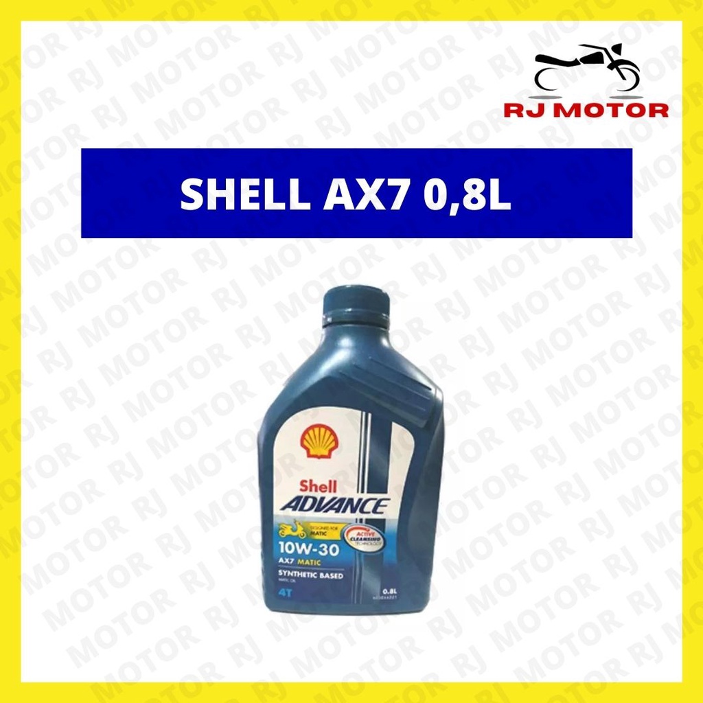 OLI SHELL AX7 SC MATIC ADVANCE 10W 30 0,8 LITER ASLI OLI MOTOR