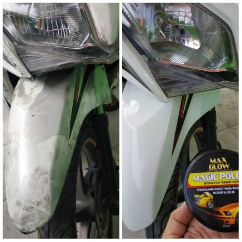 Penghilang baret goresan mobil motor helm / pengkilap / magic polish by maxglow