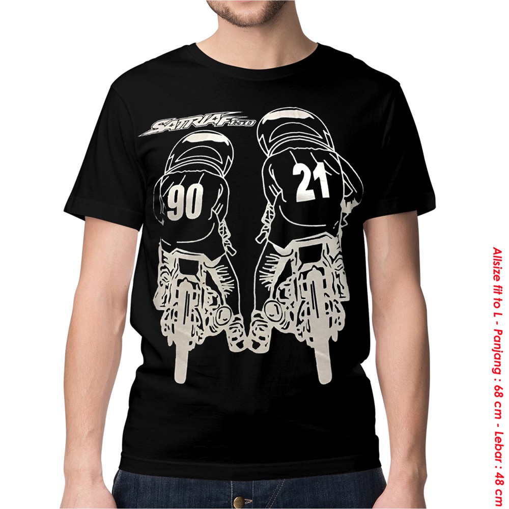 Pakaian Pria  Kaos  Baju  Tshirt Otomotif Motor SATRIA F150 