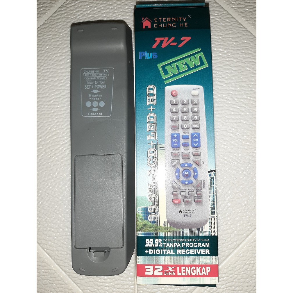 Remot Tv / Remot Multi Tv Tabung LCD LED Parabola Universal TV 7